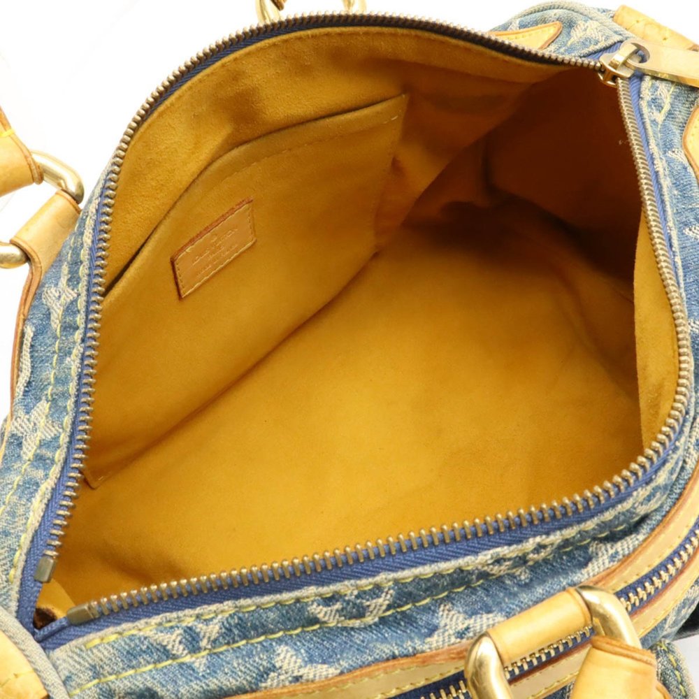 LOUIS VUITTON Monogram Denim Neo Speedy Boston Bag Blue M95019 - Picture 7 of 10